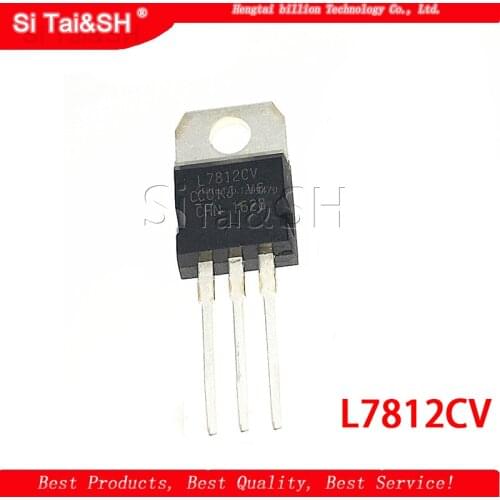 10PCS L7812CV TO-220 L7812 LM7812 7812 Positive-Voltage Regulators IC