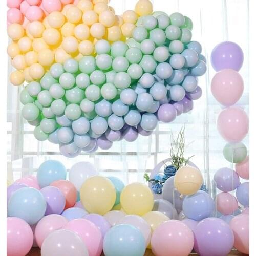 100pcs Wedding Decoration Balloons 12 Inch Candy Color Latex Balloons Girl Happy Birthday Baby Shower DIY Party Decor Supplies