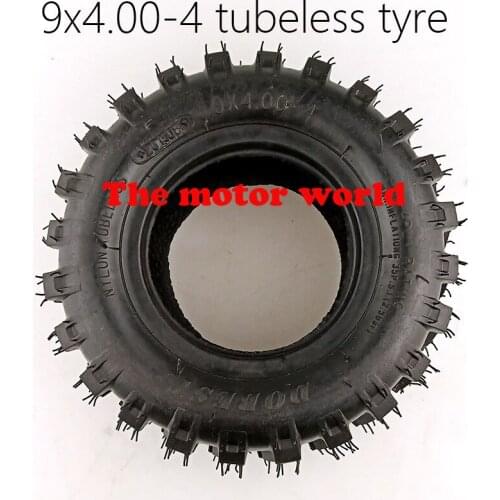 2019 Good Reputation 9 X 4.00-4 Tubeless Tube Type Tire with High Quality for Turf Rider Tread Tubeless Lawnmower Golf Go Cart