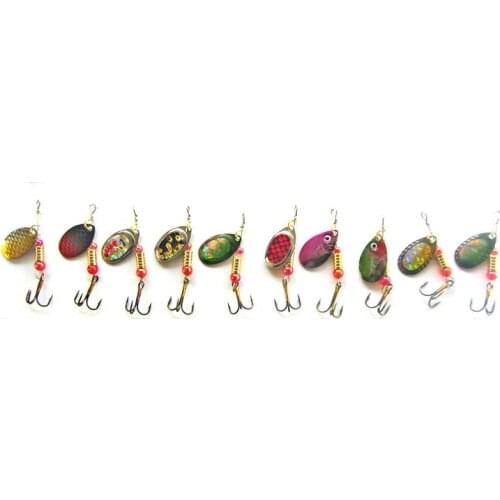 30Pcs Lifelike Fishing Lures Rotating Lure Sequin Bait Fishing Gear Set Tackle Fishing J9Q3