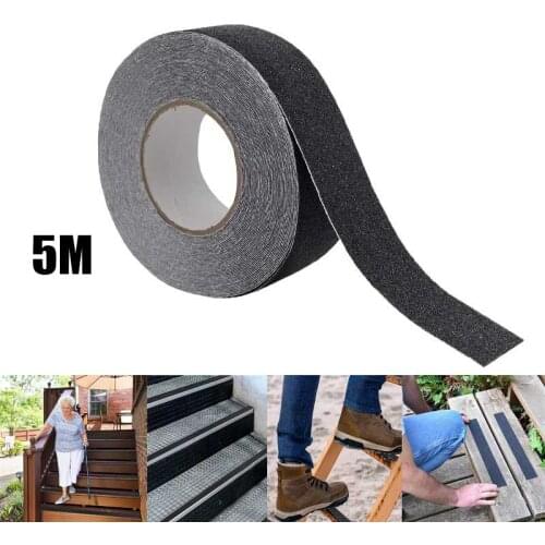 5M Anti-Slip Tape Outdoor Anti Slip Stickers High Friction Non Slip Traction Tape Abrasive Adhesive for Stairs Safety Tread Step