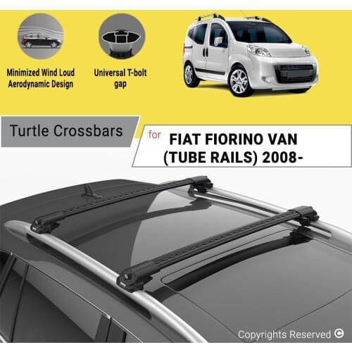BARS FOR FIAT FIORINO VAN 2008 ON (TUBE RAIL) ALUMINUM ALLOY SIDEBARS CAR ROOF RACK LUGGAGE CARRIER CROSSBAR