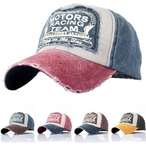 RACING TEAM Multicolor Cotton Baseball Cap Snapback Hat Cap Hip Hop Fitted Cap Men Women Cap Outdoor Autumn Winter Casual