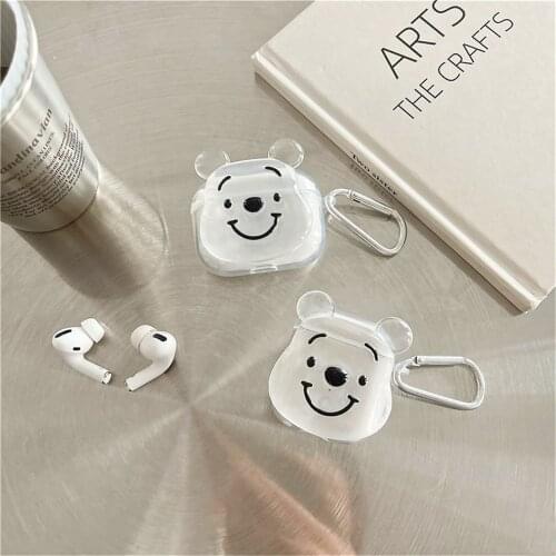 Case for Airpods Pro 2 1 Luxury Kawaii Bear Soft Airpods2 Earphone Accessories Protector Cover for AirPods Pro Cases