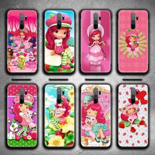 Strawberry Shortcake pink girl Phone Case for Redmi 9A 8A 7 6 6A Note 9 8 8T Pro Max Redmi 9 K20 K30 Pro