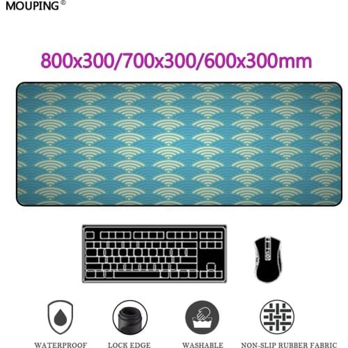 Art Table Great Wave Mausepad Black Mouse Pad Gamer Keyboard Deskpad Gaming Accessories for Office Deskmat Carpet DropShipping