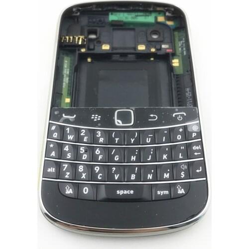 Good quality Original For Blackberry bold 9900 Housing Battery Door Back Cover Case + keypad