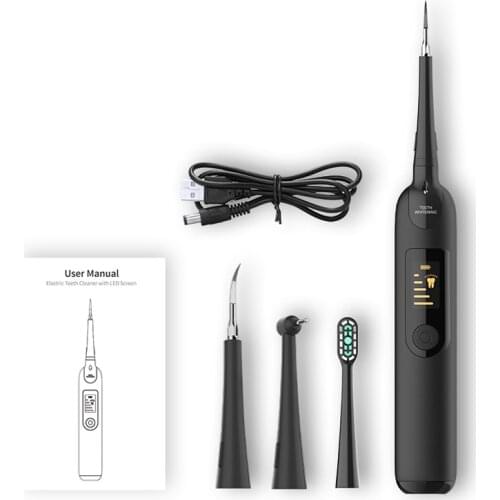 Electric dental scaler sub-ultrasonic household dental scaler LED display portable electric dental scaler teeth cleaning flosser