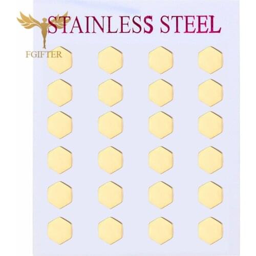 Geometric Hexagon Steel Earrings for Women 2021 New Geometric Metal Alloy Statement Earrings Fashion Jewelry Gift