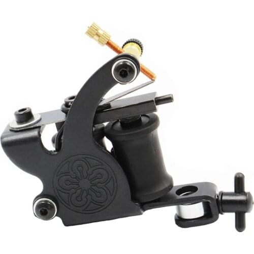 Chrome Tattoo Machine For Beginner Tattoo Machine 10 Warps Coil Guns For Liner and Shader Free Shipping