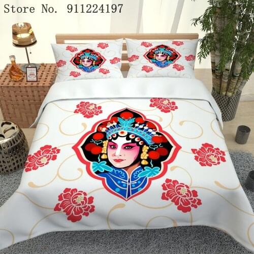 Local Operas Duvet Cover Set Microfiber Bedding Set Abstract Art Printing 3pcs Quilt Cover Twin Full Queen King Home Textiles