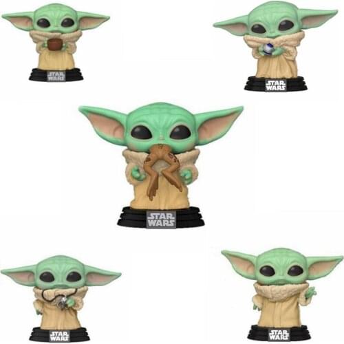 Funko Star Wars Yoda Baby THE CHILD #368 The Child with Cup 378# Vinyl Figure Dolls Bobble-Head Toy Car Decoration Gift Toys