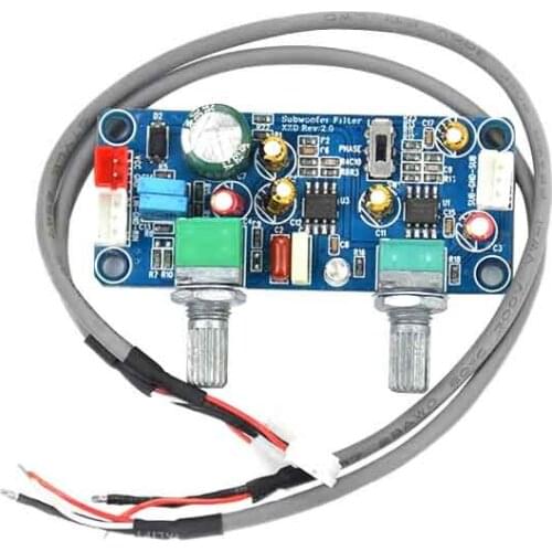 KYYSLB Home Audio DC Single Power Supply 9v-32v Amplifier Low Pass Filter Board Subwoofer Preamp Board 22HZ-240HZ