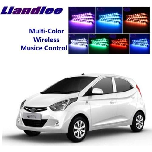 LiandLee Car Glow Interior Floor Decorative Seats Accent Ambient Neon light For Hyundai Atos Eon 2011~2019