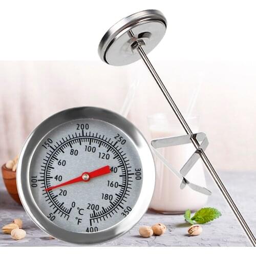 Milk Coffee Food Meat Gauge Kitchen Tools Cooking Temperature Meter Probe Thermometer Stainless Steel 0~200