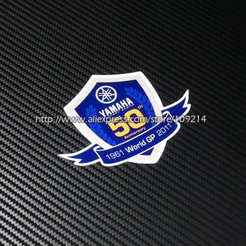 For Yamaha GP Team 50th anniversary R1 R3 R6 FZ1 FZ8 FZ6 Motorcycle Motor Bike Decal Waterproof Sticker 10