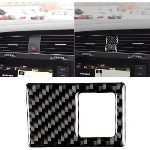 Right Hand Console Panel Emergency Light Trim Sticker for VW Golf 7 2013-2017 Carbon Fiber Stickers