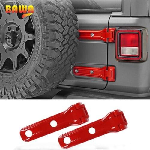 BAWA Car Tailgate Door Handles Cover Stickers for Jeep Wrangler JL 2018 ABS Car Engine Hood Cover Decoration
