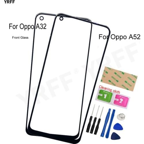 Front Glass Panel For Oppo A32 A52 (No Touch Screen) Outer Glass Cover PDVM00 CPH2061 CPH2069 PADM00 PDAM10 Assembly Parts
