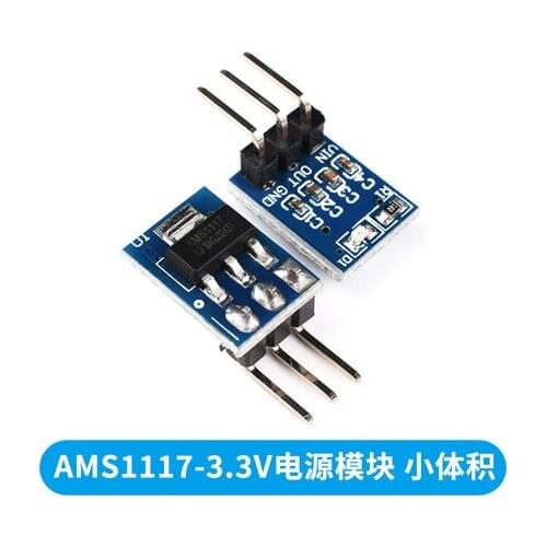 10pcs/lot DC 5V to 3.3V Step-Down Power Supply Module AMS1117-3.3 LDO 800MA