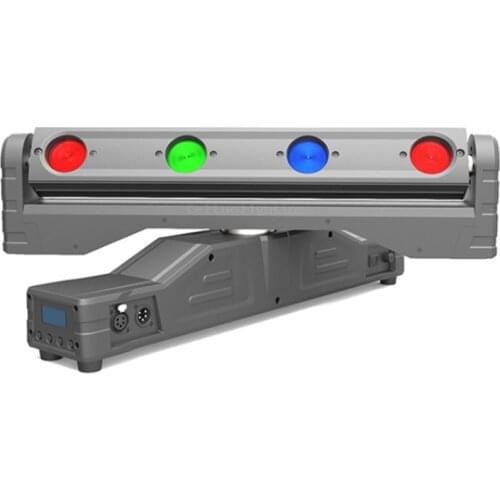 12pcs with 3 flight case Professional moving beam bar 4x10W RGBW 4in1DMX 512 control LED Pixel beam bar