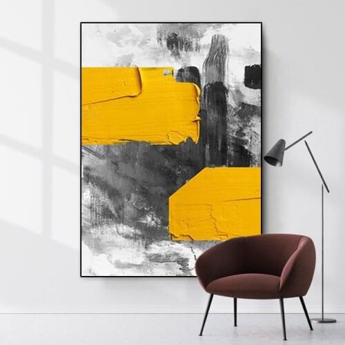 Hand painted oil painting living room decorative knife painting abstract mural modern minimalist porch hanging painting FHY006