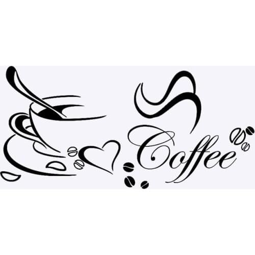 DIY Coffee Cup Removable Vinyl Wall Sticker Art Decal Mural Kitchen Home Decor