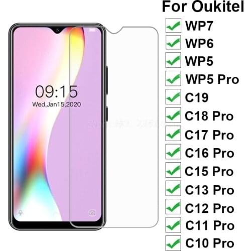 Glass For Oukitel C19 C18 C17 C16 C15 C13 C12 C11 C10 Pro Screen Protector Tempered Glass For Oukitel WP7 WP6 WP5 Pro Film