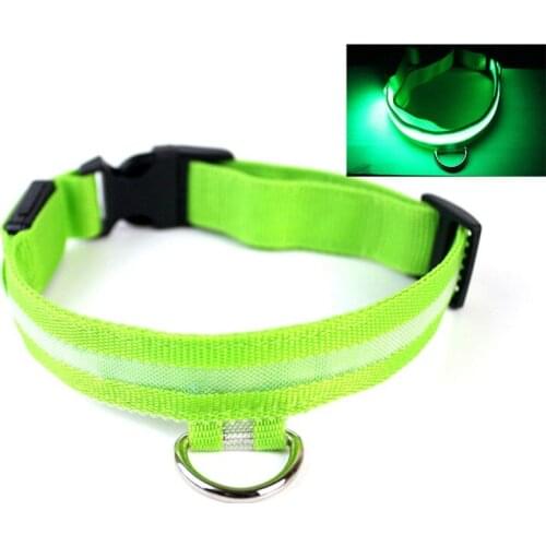 LED Dog Collar Anti-Lost/Avoid Car Accident Luminous Safety Collar For Dogs Puppies Dog Collars Leads light Supplies Pet Product