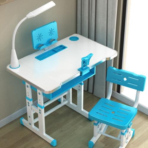Strengthening Children 's Desk and Chair Writing Desk Primary School Desk Household Set Study Desk Can Be Lifted and Lowered
