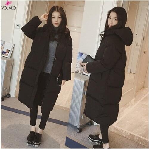 Женские пуховики оверсайз VOLALO China At AliExpress