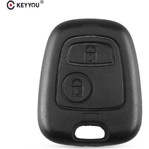 KEYYOU No Blade 2 Button Remote Car Key Case Shell Fob Cover For Citroen C1 C2 C3 C4 XSARA Picasso Cover Replacment