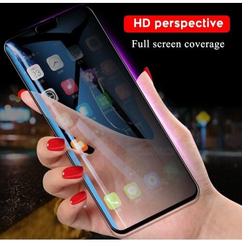 For Huawei Y7 Pro Y9 Prime 2018 2019 Y7pro Anti Spy Peep Glare Full Privacy Screen Protector 9H Tempered Glass Film