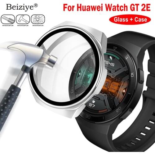 Screen protector For Huawei Watch GT 2E case with HD Tempered Glass Cover Screen Bumper For Huawei Watch GT 2E Watch Case