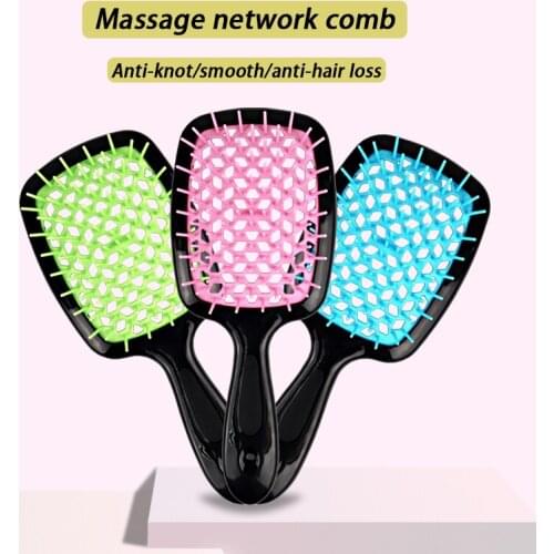 1pcs Household hollow comb wide tooth air cushion comb lady scalp massage comb hair care comb DIY salon trend hairdressing tools
