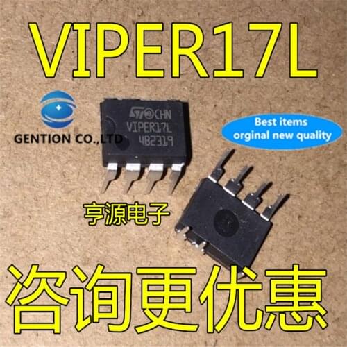 10Pcs VIPER17L VIPER17LN Switching power supply IC DIP7 in stock 100% new and original