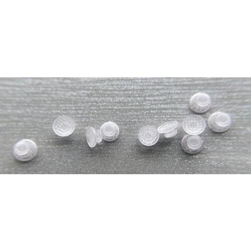 20Pcs/Lot Dental Lingual Clear Invisable Buttons Ceramic Orthodontic Round Mesh More Invisable for Clear Retainer Aligner