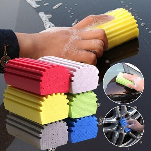 3pcs Car Wash Sponge Block Car Motorcycle Cleaning Supplies Large Size Sponge Brush Dusting Multifunction Car Cleaning Tool