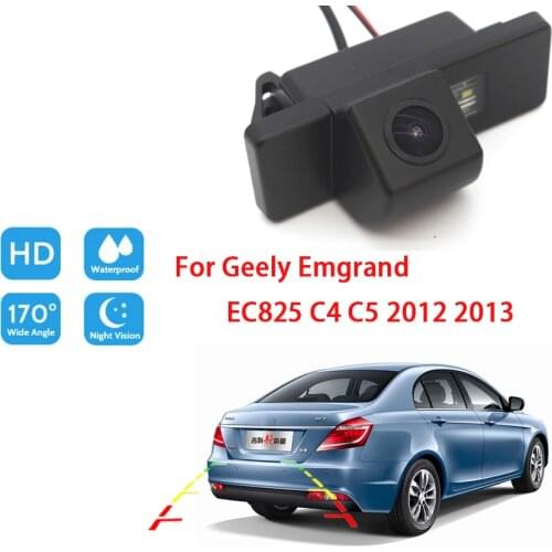 Car Rear View Reverse Camera For Geely Emgrand EC825 C4 C5 2012 2013 Night Vision Reverse Camera Waterproof high quality RCA