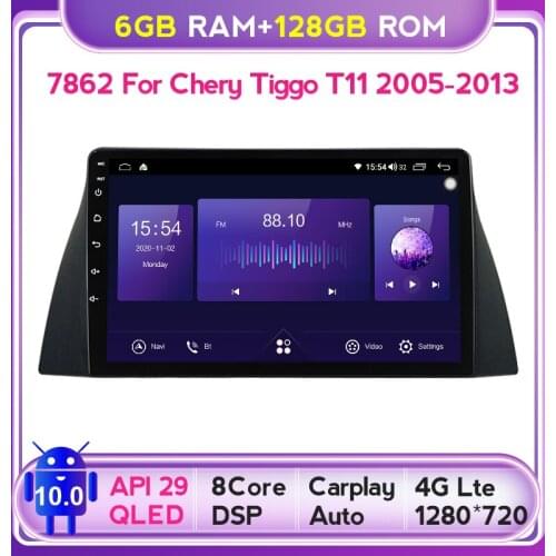 6G+128G Android 10 Car Radio Multimedia Player Navigation GPS For Chery Tiggo T11 1 2005 2006 2007 2008 2009 2010 2011 2012 2013