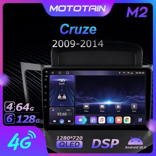 1280*720 Android 10.0 Mototain Car Multimedia Auto Radio for Chevrolet Cruze 2009 - 2014 4G LTE Audio GPS Player 8 Core 6G 128G