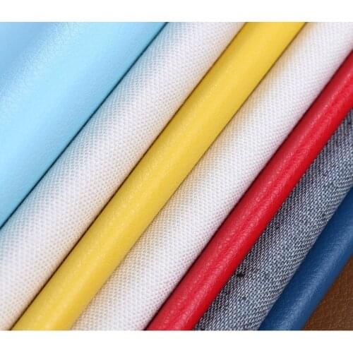 Free shipping 10yard/lot 0.5-0.6mm embossed synthetic leather/ knitted backing PVC leather for Bags, shoes, belts, sofas, chairs