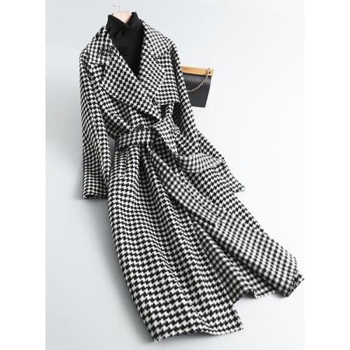DANWEIHONG Women's Plaid Coats