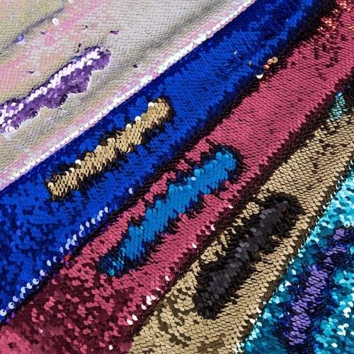 Double Sided Sequins Embroidery Lace Fabric Trim For Wedding/Evening/Stage Dress Clothing Decoration Sew on Garment Accessories