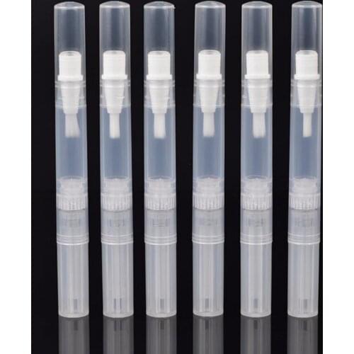 Hot Selling 200Pcs/Lot Mini Traveler Portable Plastic Nail Oil Pen Bottle&Empty Bottle With Brush Wholesale