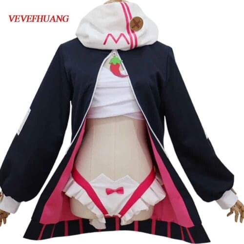 VEVEFHUANG Kосплей Animal YouTuber VTuber Kagura Nana Cosplay Costume Maid Uniform Outfit Halloween Christmas Xmas парик аниме