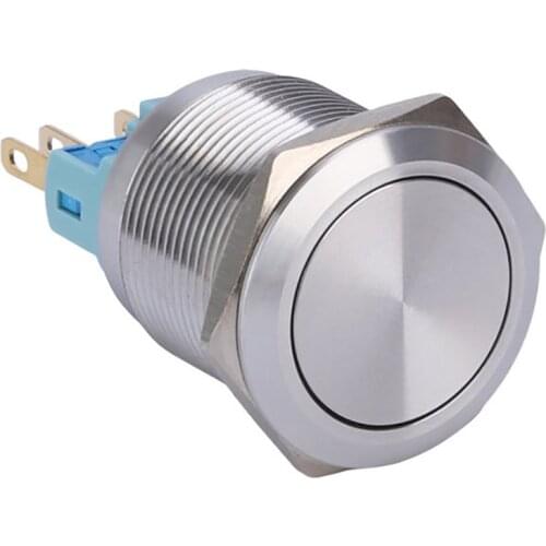 Mechanical Latching Momentary Waterproof Stainless Steel 22mm On Off Self Lock Push Button Switch
