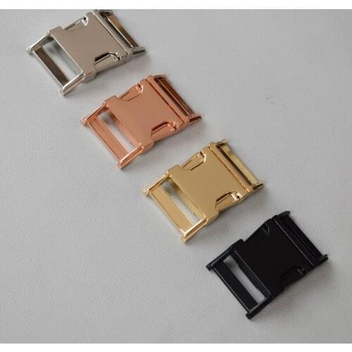 100 Pcs/Lot Plated Metal Buckle Quick Side Release Buckle For 30mm Sewing Leathercraft Handmade Metal parts accessories