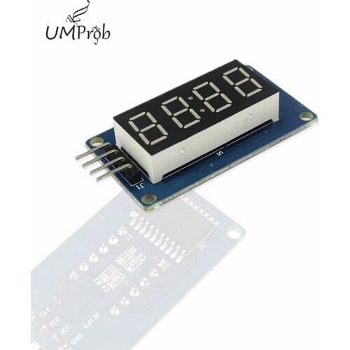 TM1637 LED Clock Display Module 4 Bits 0.36 inch RED Anode Digital Tube Four Serial Driver Board Pack for arduino Diy Kit