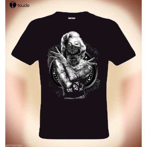 Men T Shirt 2019 Summer Male O-Neck Biker T-Shirt, Merelyn Monroe, Wv Gangsta Poset Shirt Ideas